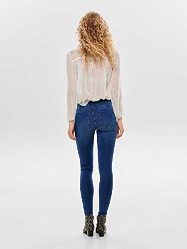 Only onlROYAL REG SKINNY JEANS PIM504 NOOS - Vaqueros Mujer, Azul (Medium Blue Denim), M (30)