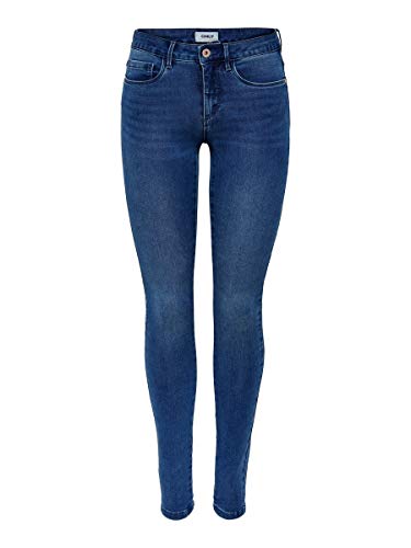 Only onlROYAL REG SKINNY JEANS PIM504 NOOS - Vaqueros Mujer, Azul (Medium Blue Denim), M (30)