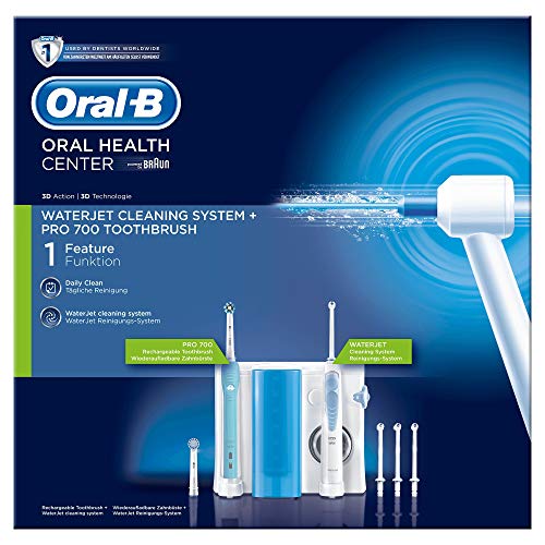 Oral-B kit para la higiene bucal, Oral-B Pro 700 Cepillo eléctrico e irrigador Waterjet