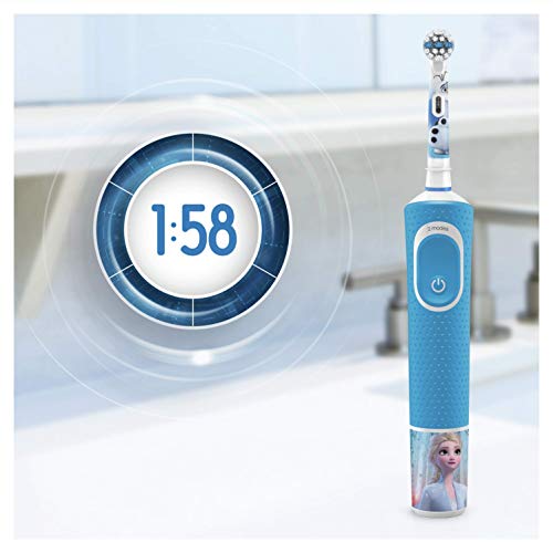 Oral-B Niños Cepillo De Dientes Eléctrico con Mango de Frozen 2 Recargable y Tecnología Braun, Apto para Niños Mayores de 3 Años