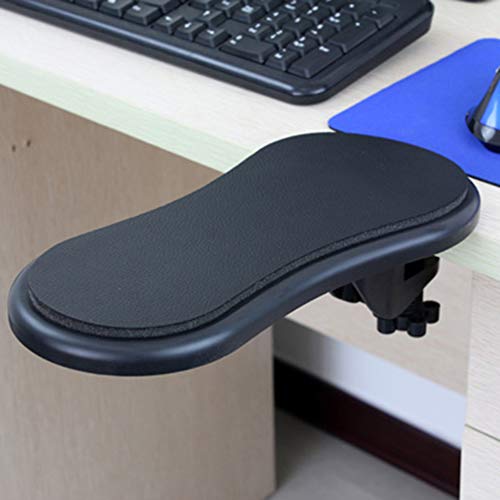 Ordenador Apoyabrazos para, ergonómico Ajustable del Escritorio de la computadora apoyabrazos, Ideal para Usar en el Hogar y la Oficina, reposabrazos de muñeca Ajustable，Negro,como Muestra la Imagen