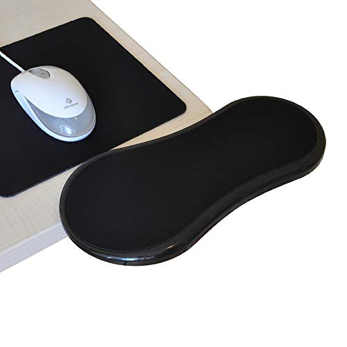 Ordenador Apoyabrazos para, ergonómico Ajustable del Escritorio de la computadora apoyabrazos, Ideal para Usar en el Hogar y la Oficina, reposabrazos de muñeca Ajustable，Negro,como Muestra la Imagen