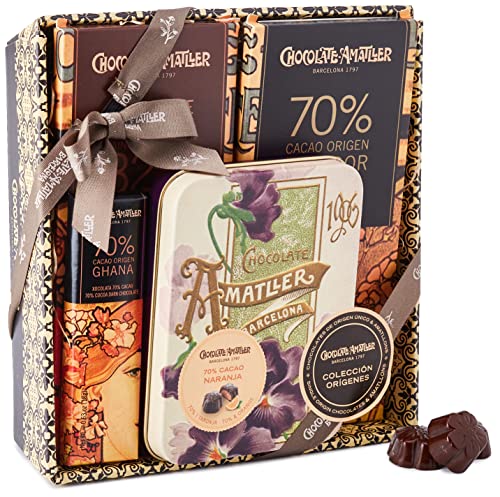 Orígenes Chocolate Amatller Caja Regalo de Chocolates Variados 230 gr