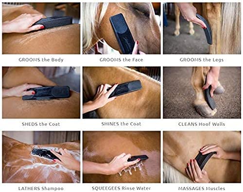 Original for Horses 6-in-1 Shedding Grooming Massage, Cepillos para Caballos para El Aseo, Cepillo De Aseo para Caballos, Cepillo De Aseo para Caballos Perros Mascotas