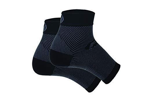 Orthosleeve media compresión graduada FS6, Negro, talla XL - 6 zonas de compresión -Producto específico para fascitis plantar y dolor en el talón - Mejora la circulación - Reduce la inflamación - Ayuda a la rehabilitación