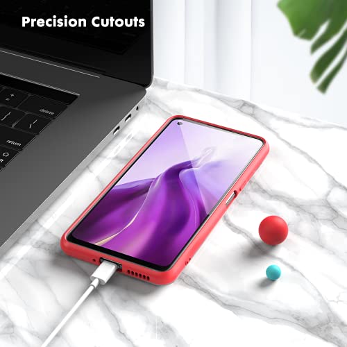 Oududianzi - Funda para Xiaomi Mi 11 Lite,Case de Silicona Suave de TPU Funda Protector de Goma Fexible Delgado Liviano y a Prueba de Golpes Antirrayas [9 Colores]