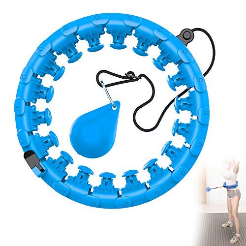 Outinhao Smart Hula Hoops, Aro de Hula Inteligente Fitness Masaje, 24 Secciones Ajustable de Neumáticos y 360 Grados de Masaje, Fitness Artefacto, para Hacer Ejercicio y Adelgazar en Casa