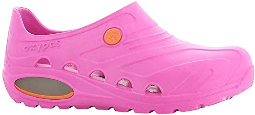 Oxypas oxyvaj4001fux Oxyva - Slip On SRC cómodo zuecos, 39/40 EU, Pink