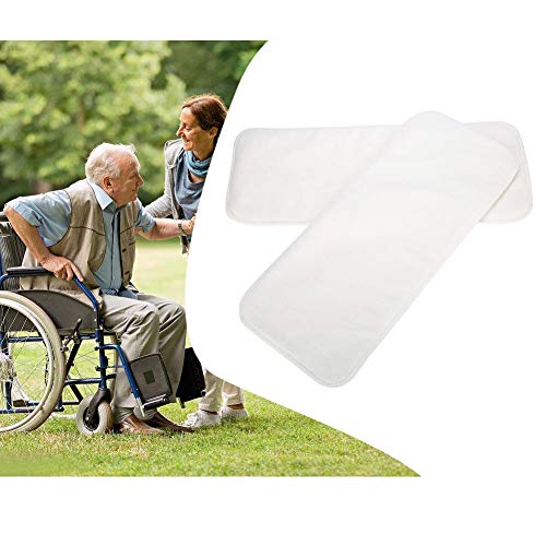 Pañales Lavables Reutilizables para Adultos, Pañales Ajustables de Enuresis para Adultos Bolsillo para el Cuidado de la Incontinencia de Apertura Doble, Adecuado para Ancianos(2 matching diapers)