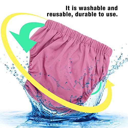 Pañales para Adultos,1 Pañales Pañal Ajustable, Lavable y Reutilizable para Ancianos, Pañales Reutilizables Adultos Doble Bolsillo, Pañales para Ancianos Embarazadas y Discapacitados (Rosa)