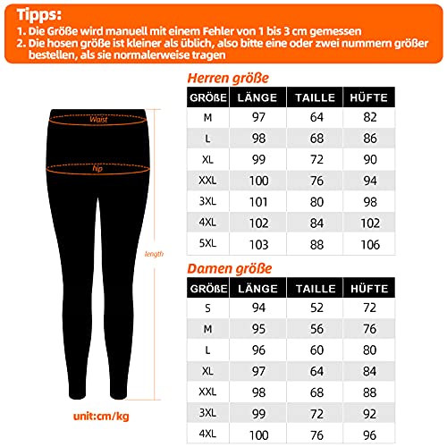 Pantalones Calefactables Eléctricos con 3 Temperaturas Ajustables Carga USB, Pantalones Térmicos Calefactables para Hombre y Mujer para Exteriores Senderismo Motocicleta Camping (Pilas no Incluidas)