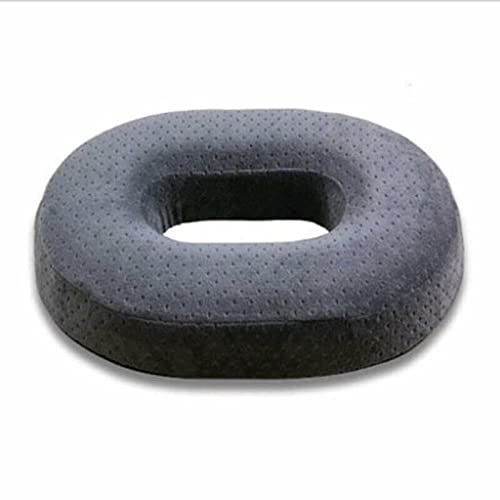 PANTAO COCICEX Memoria de Alivio del Dolor Espuma Comodidad Confort Donut Ring Silla Asiento Almohada de cojín for Mujer Embarazada Personas Sedentarias Oficina de Viaje (Color : Gray)