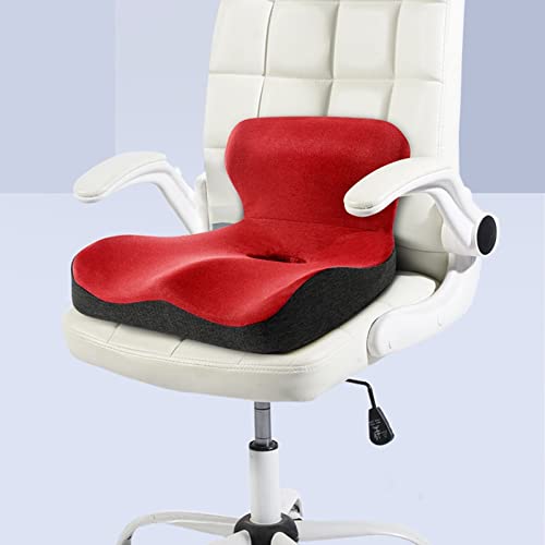 PANTAO L Forma Memoria Espuma Cojín Ortopédico Comfort Diseño Ergonómico Atrás Cochcyx Almohada for Asiento De Coche Silla De Oficina Alivio De Dolor (Color : Light Gray)