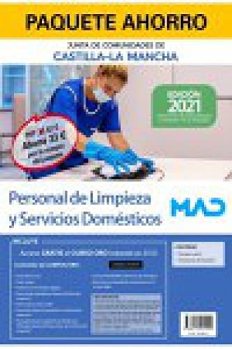 Paquete Ahorro Personal de Limpieza y Servicios Domésticos de la Junta de Comunidades de Castilla-La Mancha. Ahorra 33 € (incluye Temario y test; Simulacros de examen y acceso gratis a Curso Oro)