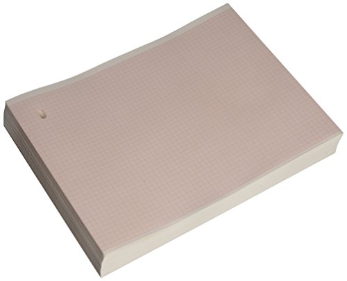 Paquete plegado de papel térmico para ECG compatible con General Electric Marquette 9402-020