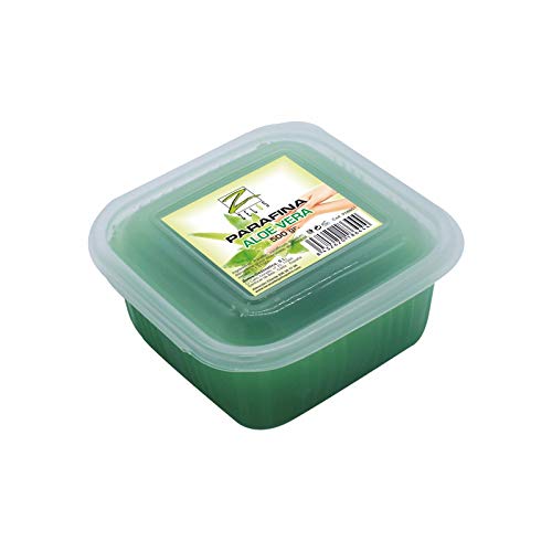 Parafina Aloe Vera - 500 gr - Tratamiento de Máxima Hidratación en Capas Profundas de la Piel - Baño de Manos y Pies - Manicura y Pedicura - Zelos