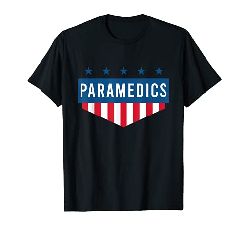 Paramédicos Bandera EE.UU. Enfermera Ambulancia Emergencia Camiseta