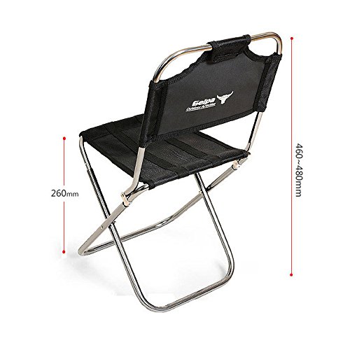 Paramount City Topchances - Taburete plegable de aluminio ligero y portátil, para pesca, senderismo, camping, picnic, viaje (silla plegable)