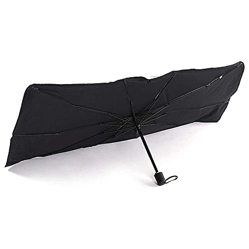 Parasol Coche Delantero Parasol Protector Solar para Coche Sombrilla Parabrisas Plegable Reduce Calor Aislado y Radiación UV 65*125CM