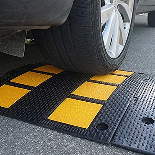 PARKING FACIL | Banda Reductora de Velocidad Vial | Badenes para Rampa de Garaje, Aparcamientos, Carreteras, Almacenes, etc. | Tamaño: 3x60x47,5 cm | Cumple Normativa | 2 Unidades…