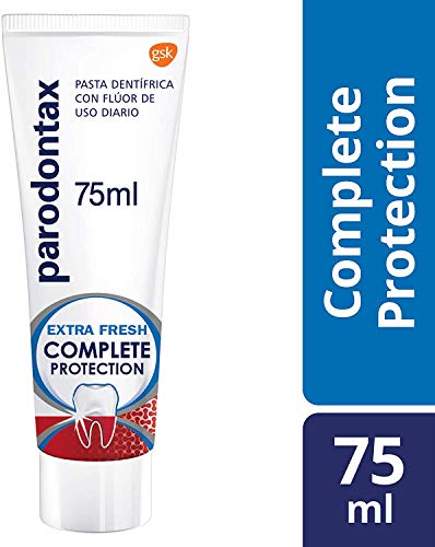 Parodontax, Complete Protection, Extra Fresh, Pasta de Dientes con Flúor, Ayuda a Detener y Prevenir el Sangrado de Encías, Pack de 3 x 75 ml