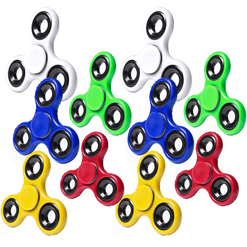 Partituki Pack de 10 Spinners de Metal. Idea Genial para Regalos de Cumpleaños para los Niños de la Clase, Regalos de Comuniones, Bodas…