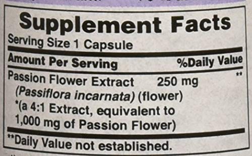 Passiflora incarnata Extracto / Passion Flower Extract 60 caps