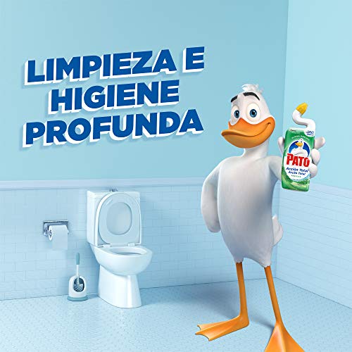 PATO WC Power Fragancia Océano, Limpiador Quitamanchas Para Inodoro, Azul, 750 Ml, Pack de 6 Unidades, 4500 Mililitros