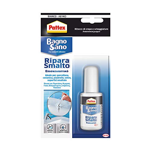 Pattex - 1864536 de silicona acético, reparaciones de baño de esmalte sano, 50g