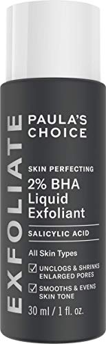 Paula's Choice Skin Perfecting 2% BHA Exfoliante Liquido - Peeling Facial Combate los Puntos Negros, Poros Dilatados, Espinillas y Acne - con Ácido Salicílico - Piel Mixta a Grasa - 30 ml