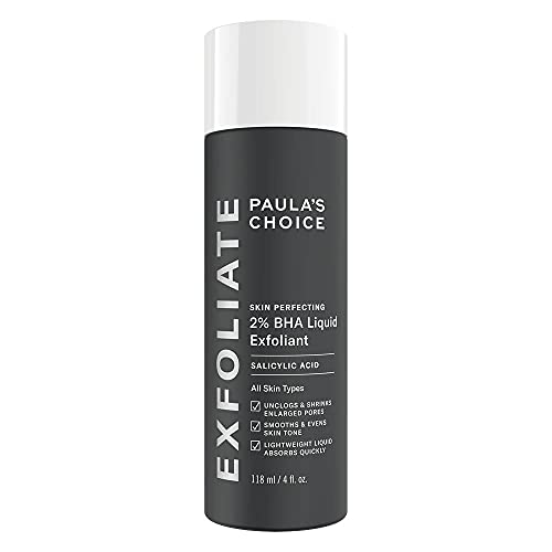 Paula's Choice Skin Perfecting 2% BHA Exfoliante Liquido - Peeling Facial Combate los Puntos Negros, Poros Dilatados, Espinillas y Acne - con Ácido Salicílico - Piel Mixta a Grasa - 118 ml