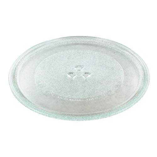 Paxanpax PSA003 - Plato giratorio de cristal para microondas con 3 fijadores, 255 mm