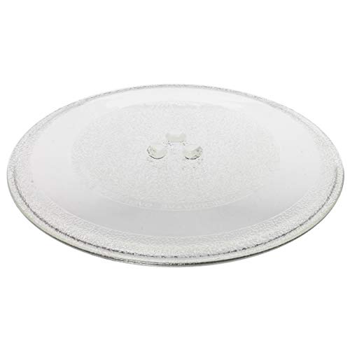 Paxanpax PSA003 - Plato giratorio de cristal para microondas con 3 fijadores, 255 mm