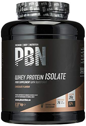 PBN Premium Body Nutrition - Aislado de proteína de suero de leche en polvo (Whey-ISOLATE), 2.27 kg (Paquete de 1), sabor Chocolate, 75 porciones