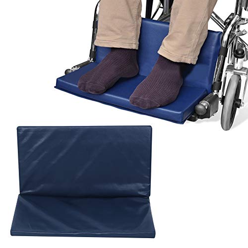 Pedal del Pedal De Silla De Ruedas, Pedal para Discapacitados Pedal De Pies De Elevación Pad Cojín De Almohadilla Accesorio De Protección De La Pierna22x24x1in Azul