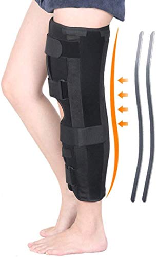 Pedales Estaticos Rodilla Wrap apoyo de la ayuda, médico inmovilizador ayuda de la rodilla ortopédica de rodilla Protector for la fractura del ligamento Relajación, lesión de menisco ( Size : C(L) )