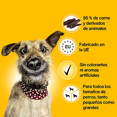 Pedigree Ranchos Snack para Perro, Sabor Carne (Pack de 7 x 70g)