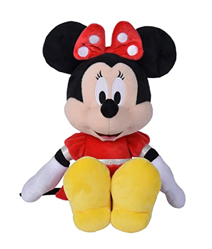 Peluche Minnie Mouse Vestido Rojo 35 cm (Simba 6315870229), A2102211