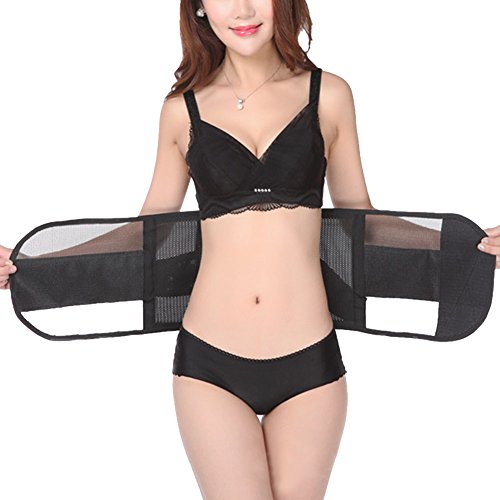 PengGeng Mujer Fajas para Disimular Barriga Postparto Body Reductor Bustier Elástica Slimming Shapewear Negro L