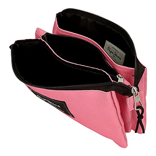 Pepe Jeans Aris Estuche Triple Rosa 22x12x5 cms Poliéster