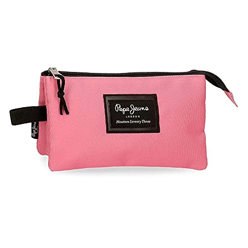 Pepe Jeans Aris Estuche Triple Rosa 22x12x5 cms Poliéster