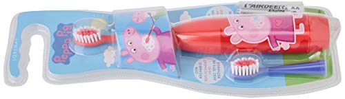 Peppa Pig Cepillo De Dientes Eléctrico Infantil Con Dos Cabezales Y Pila Incluida