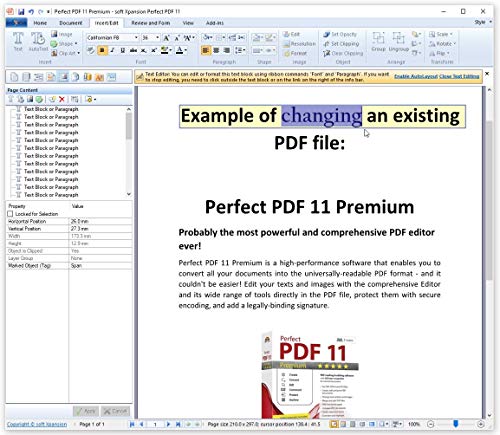 Perfect PDF 11 PREMIUM - PDF reading & editing software with OCR text recognition for Windows 11, 10, 8.1, 7