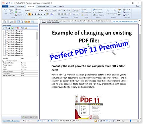 Perfect PDF 11 PREMIUM - PDF reading & editing software with OCR text recognition for Windows 11, 10, 8.1, 7