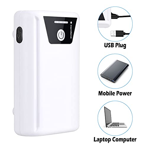 Petbank Oxigenador Acuario, Aireador Acuario Portátil, USB Bomba Aire Acuario con Piedras de Aire, 2600mAh Batería Bomba de Aire Acuario Silenciosa, Dos Modos de Alimentación 1.5-2L/min*2