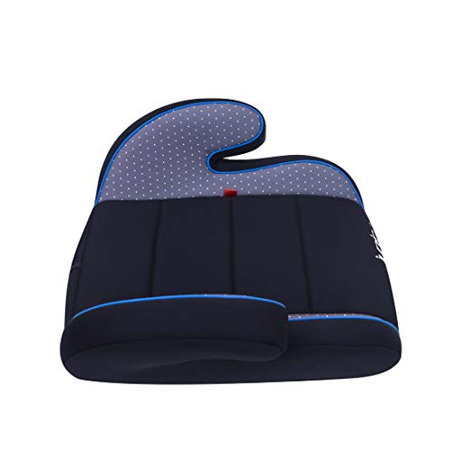 Petex Max 101 Asiento elevador infantil de coche, grupo ECE 2-3, niños de aprox. 3,5-12 años, 15-36 kg, negro/gris