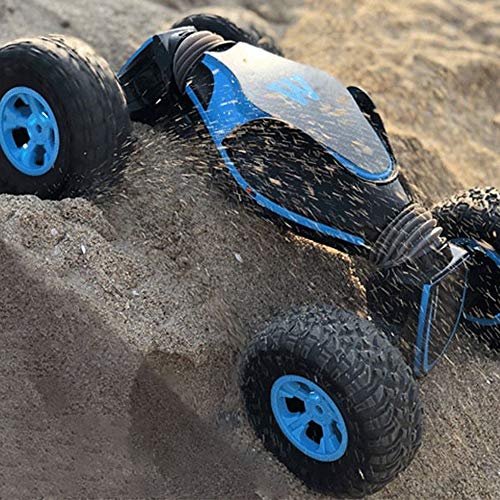 PETRLOY Coche eléctrico de alta velocidad Stunt Car 2.4Ghz 4WD RC 6CH Control remoto Control remoto Anfibio Off Road Carrera eléctrica Carro doble lado Vehículo tanque Vehículo 360 grados Vueltas y vu