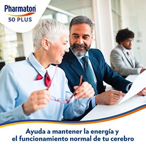 Pharmaton 50+ - Multivitamínico con Omega 3 - 60 cápsulas - Ayuda a mantener la energía a partir de los 50 años