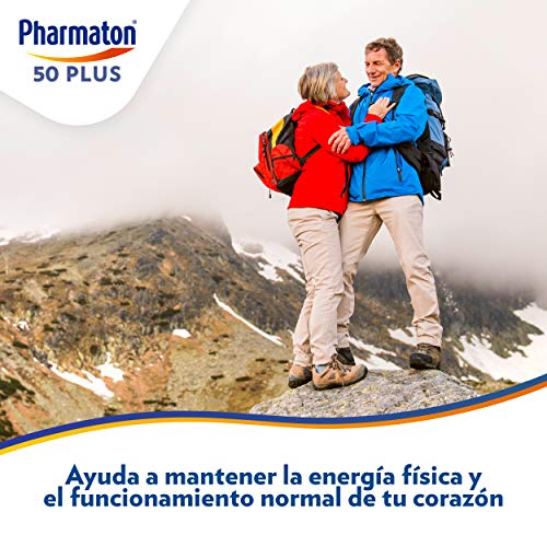 Pharmaton 50+ - Multivitamínico con Omega 3 - 60 cápsulas - Ayuda a mantener la energía a partir de los 50 años