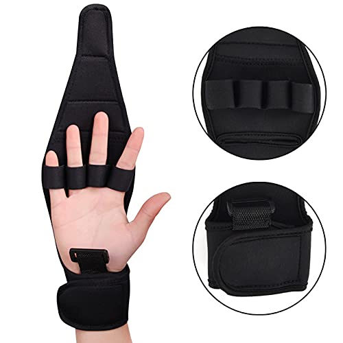 PHASFBJ Férula de Dedo antiespasticidad, Guantes de Entrenamiento para Ejercicios de Dedo de Ayuda para la rehabilitación, para hemiplejia por accidente cerebrovascular en Ancianos